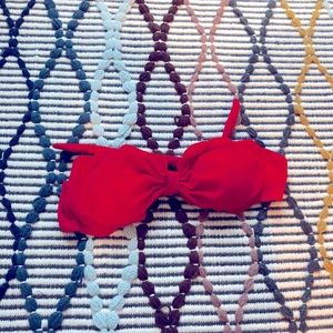 Cute red bikini top